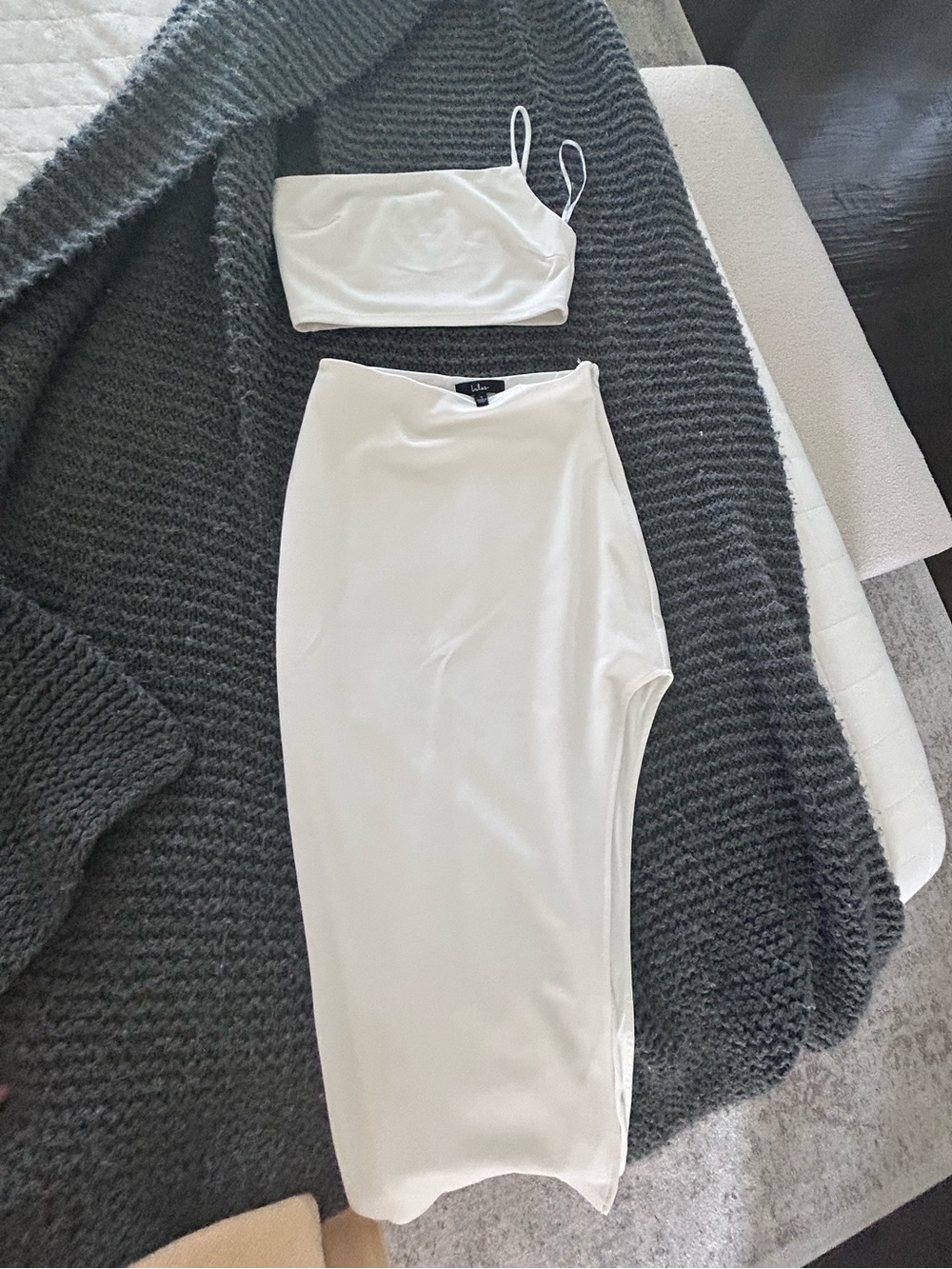 White Midi Skirt & Top